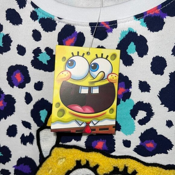 Nickelodeon SpongeBob T-Shirt Size XL Boys Cheetah Pattern Crew Neck New NWT - Picture 11 of 12